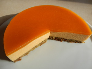 Entremets abricot pistache